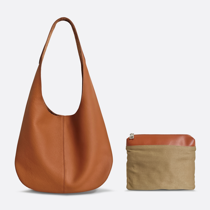 Women's genuine cowhide leather handbag Shell V5 design