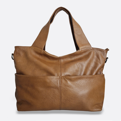 Women's genuine cowhide leather handbag Poches V2 design