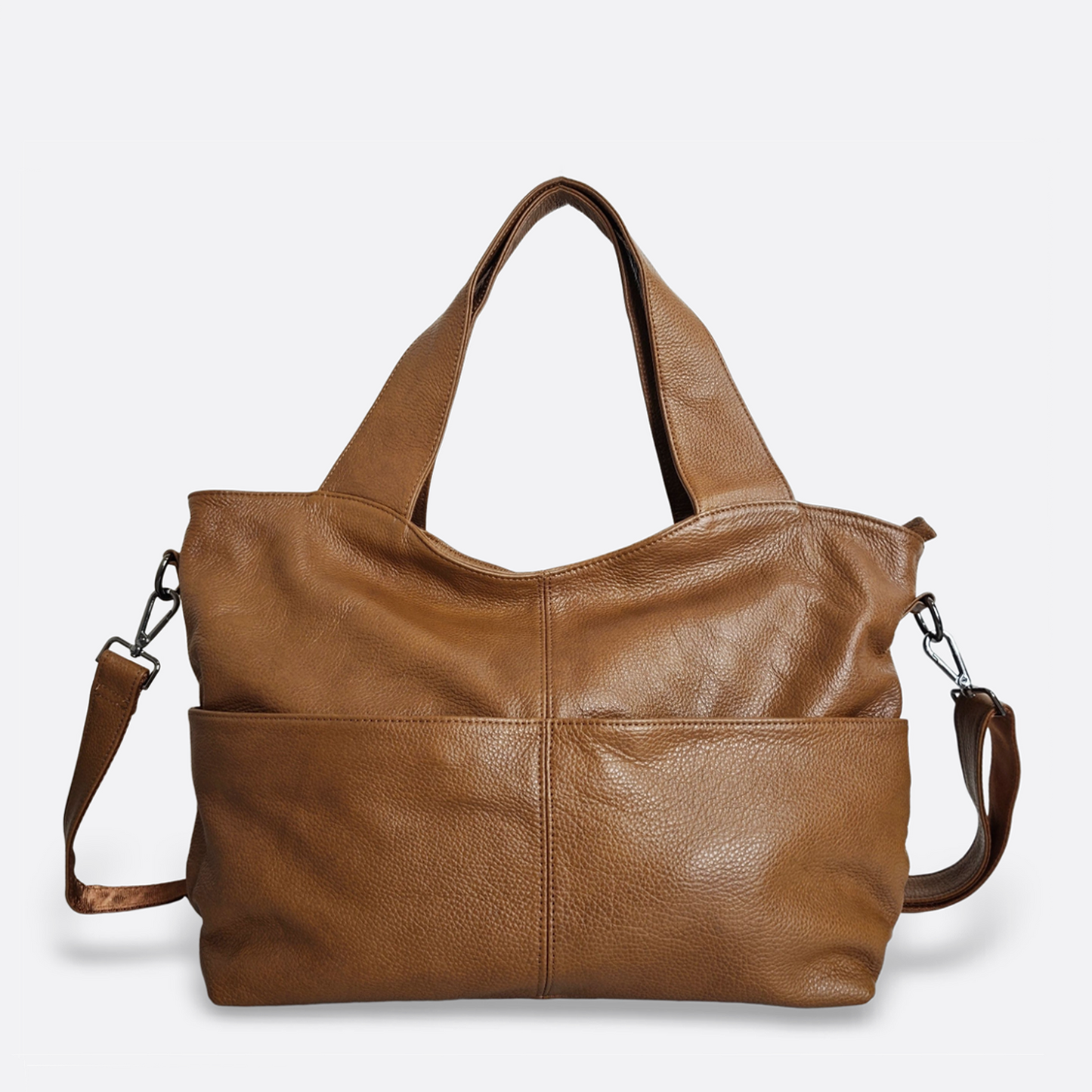 Women's genuine cowhide leather handbag Poches V2 design