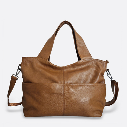 Women's genuine cowhide leather handbag Poches V2 design