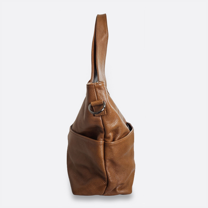 Women's genuine cowhide leather handbag Poches V2 design
