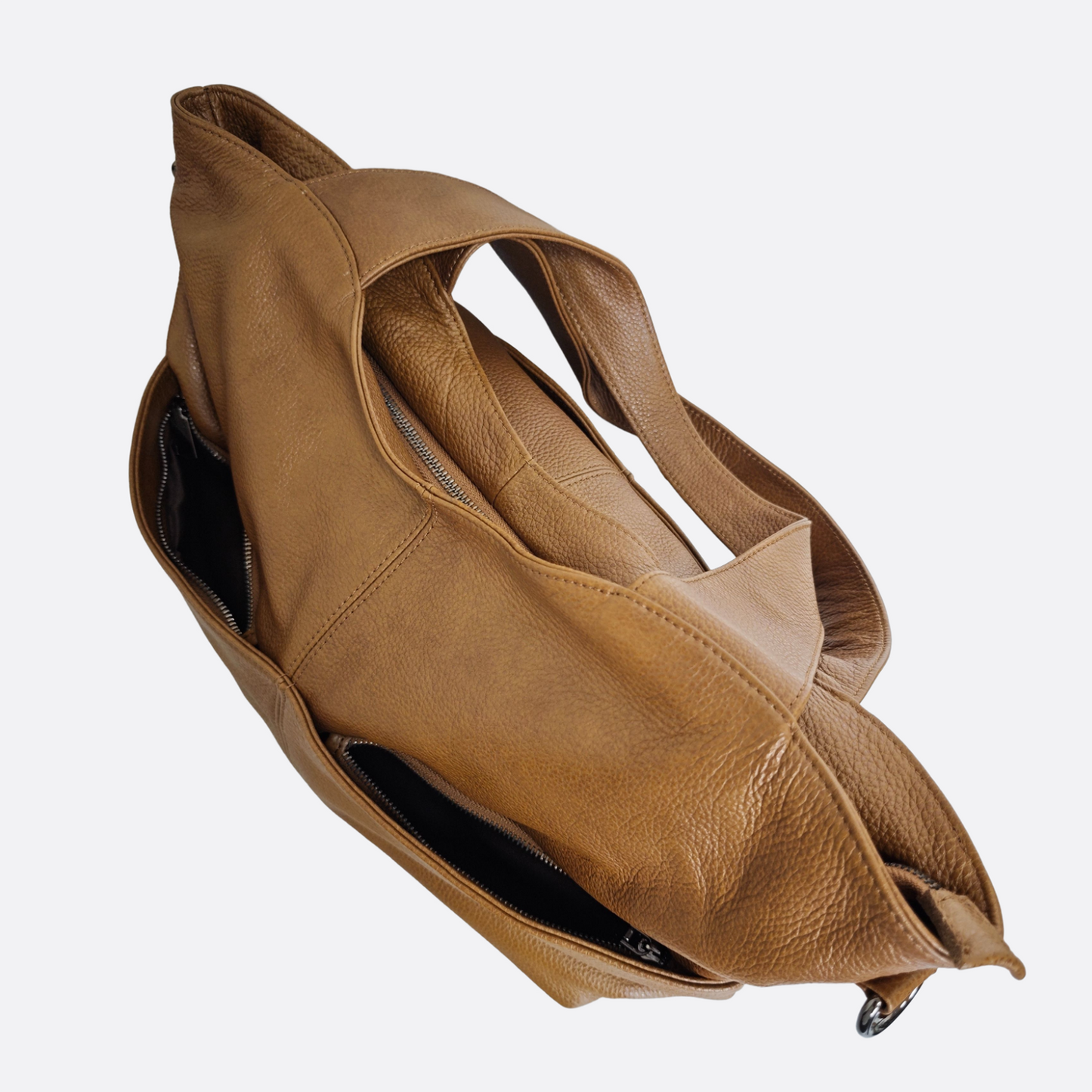 Women's genuine cowhide leather handbag Poches V2 design