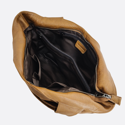 Women's genuine cowhide leather handbag Poches V2 design