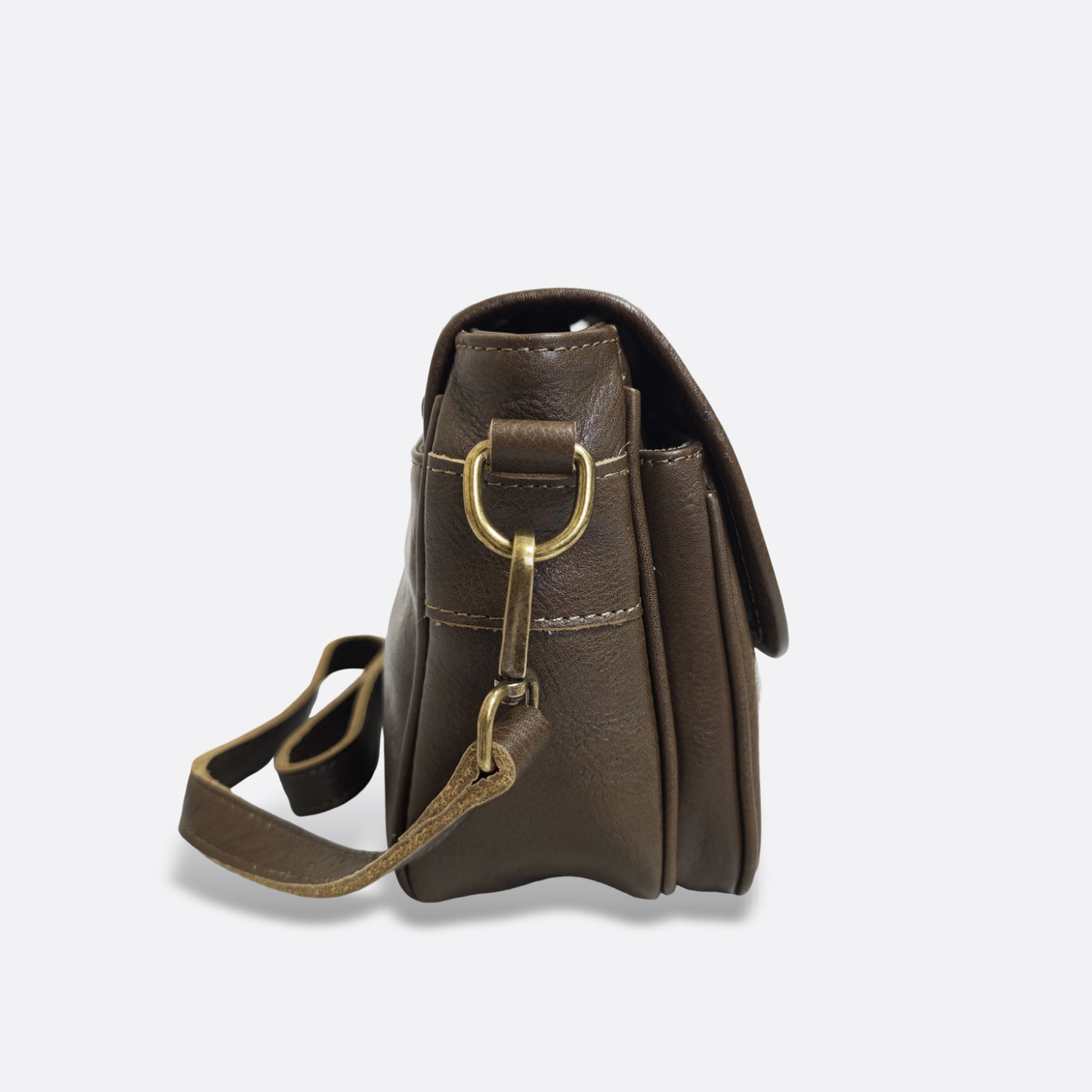 Women's genuine cowhide leather handbag Square design