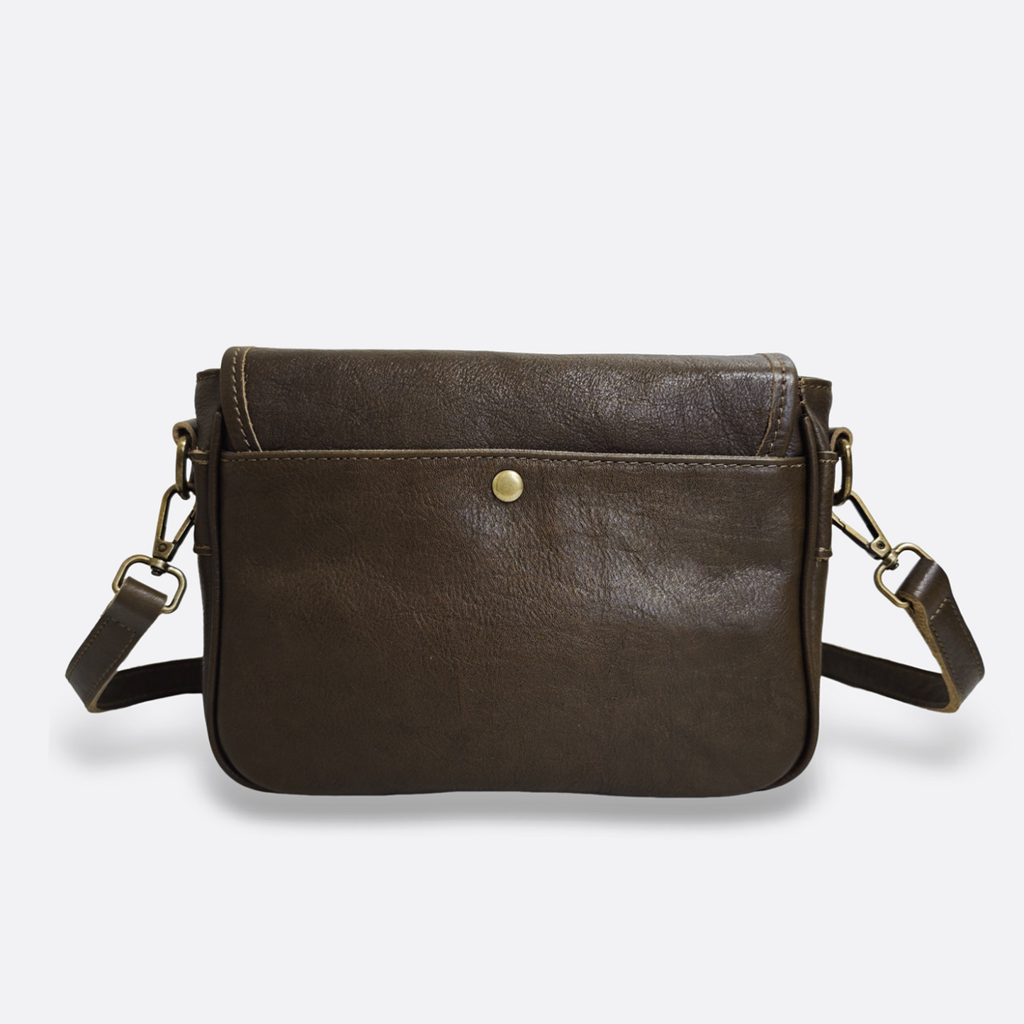Women's genuine cowhide leather handbag Square design