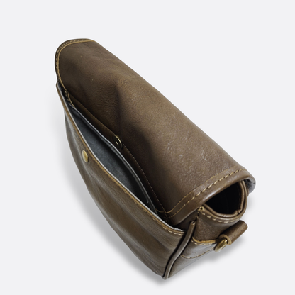 Women's genuine cowhide leather handbag Square design