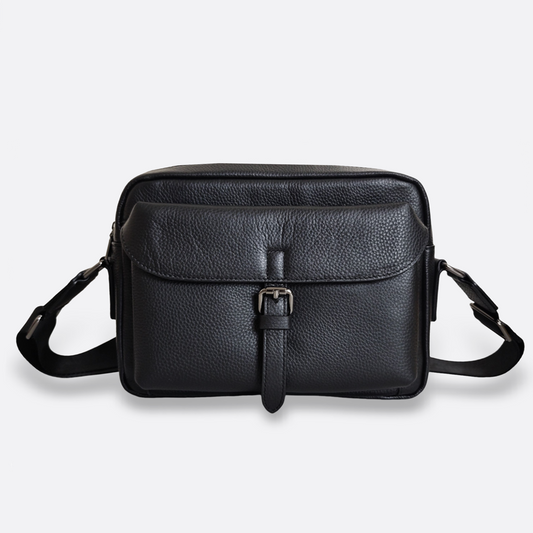 Unisex genuine cowhide leather sling bag Murca design