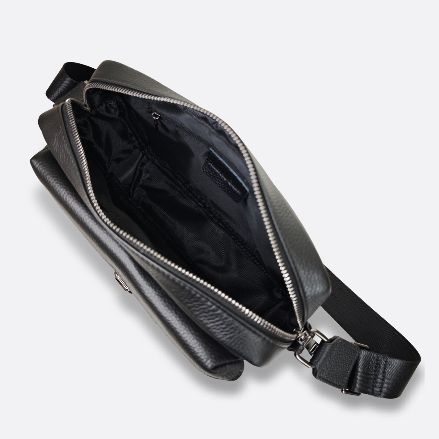 Unisex genuine cowhide leather sling bag Murca design