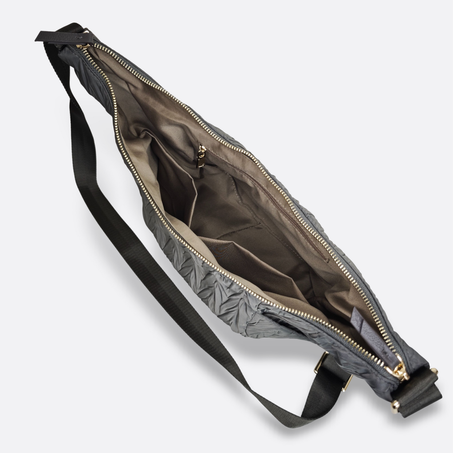 Women's nylon handbag Croissant design