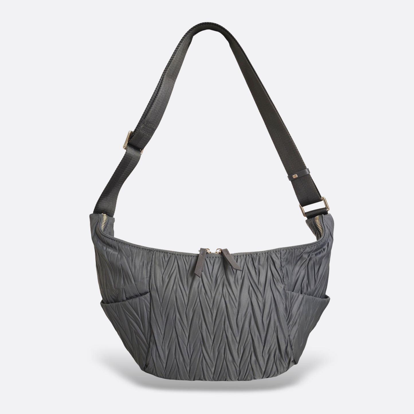 Women's nylon handbag Croissant design