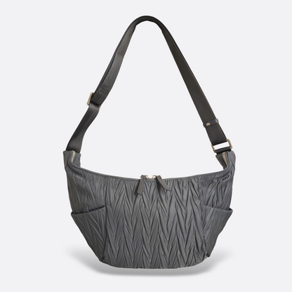 Women's nylon handbag Croissant design