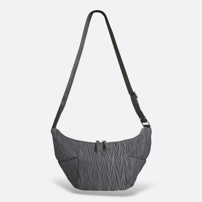 Women's nylon handbag Croissant design