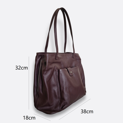 Women's genuine cowhide leather handbag Cate design V2