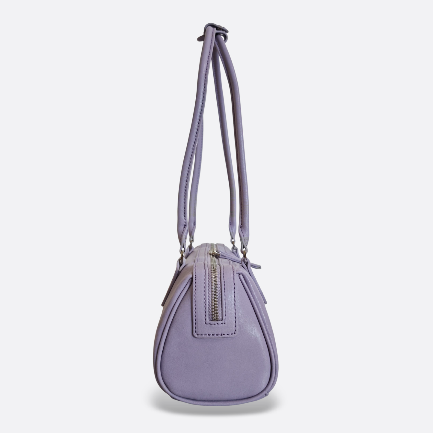 Women's genuine cowhide leather baguette bag