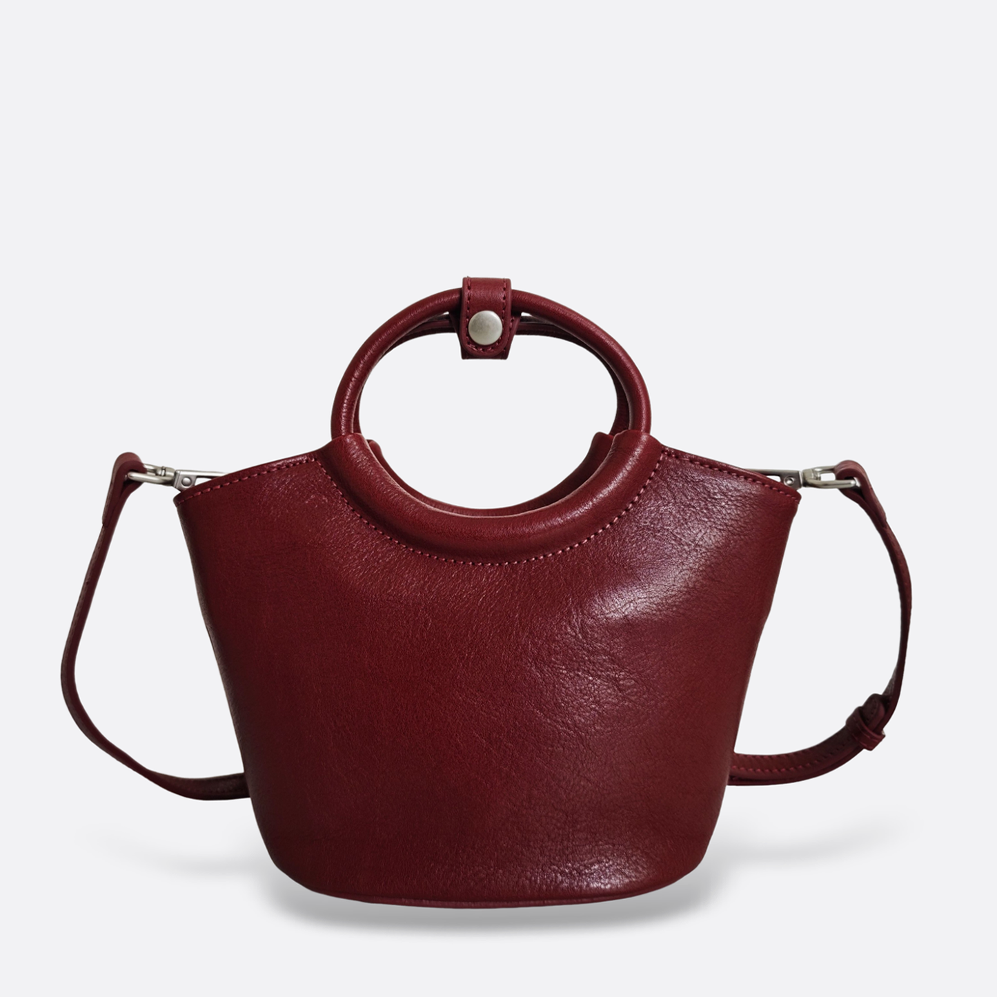 Women's genuine cowhide leather handbag Mini Bracelet design