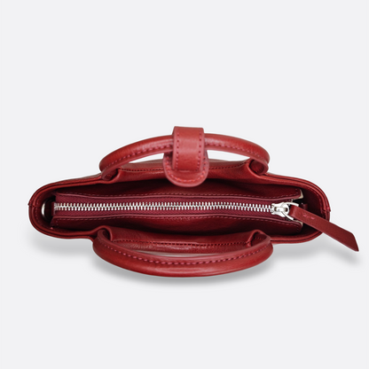 Women's genuine cowhide leather handbag Mini Bracelet design