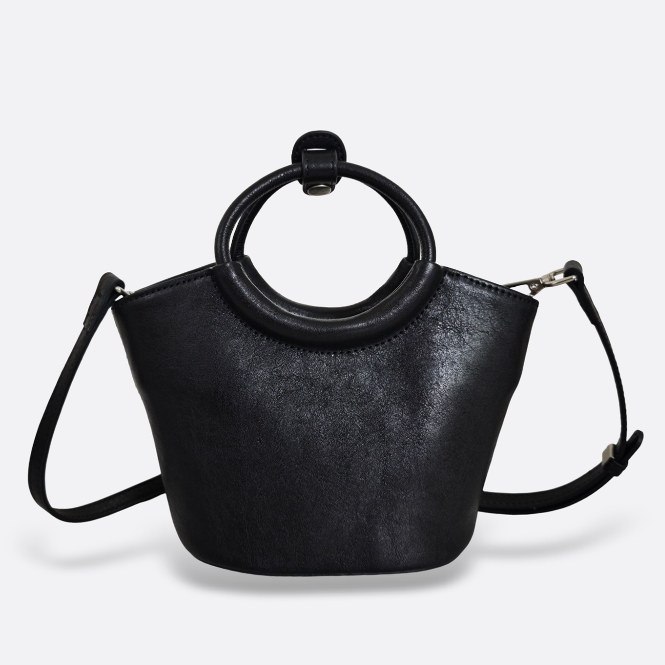 Women's genuine cowhide leather handbag Mini Bracelet design