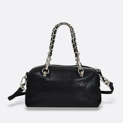 Women's genuine cowhide leather handbag Loaf design