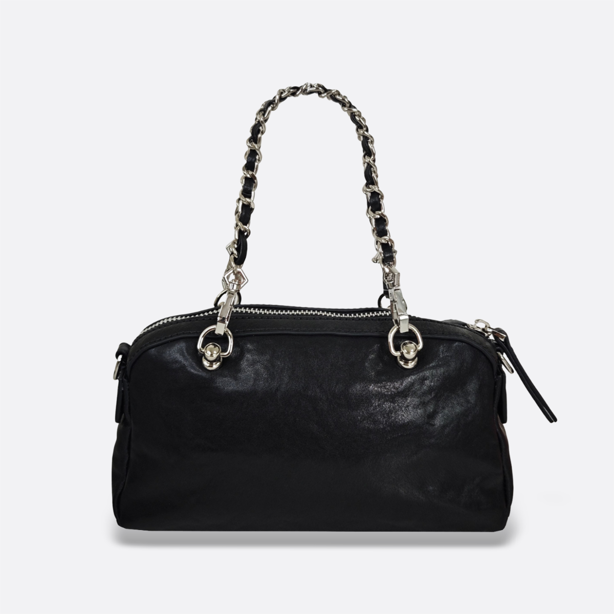 Women's genuine cowhide leather handbag Loaf design