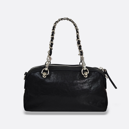 Women's genuine cowhide leather handbag Loaf design