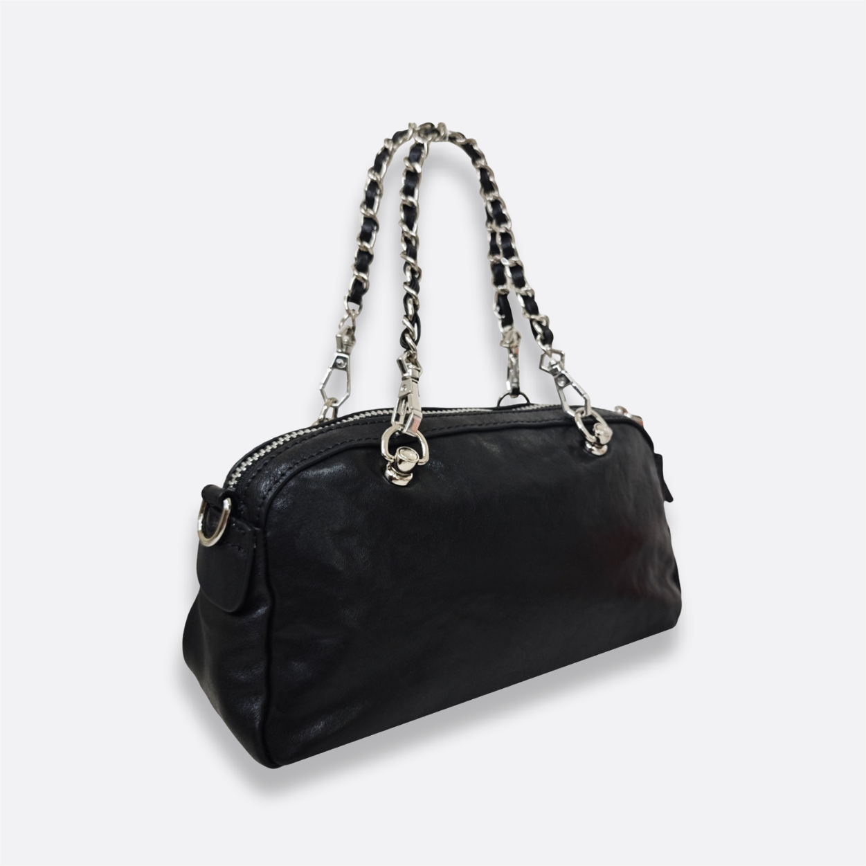 Women's genuine cowhide leather handbag Loaf design