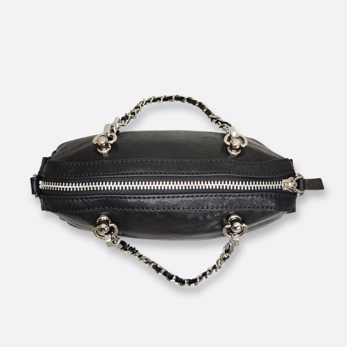 Women's genuine cowhide leather handbag Loaf design