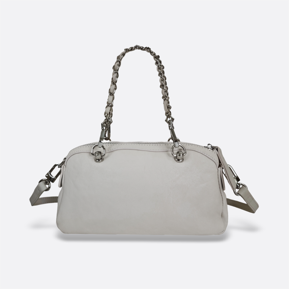 Women's genuine cowhide leather handbag Loaf design