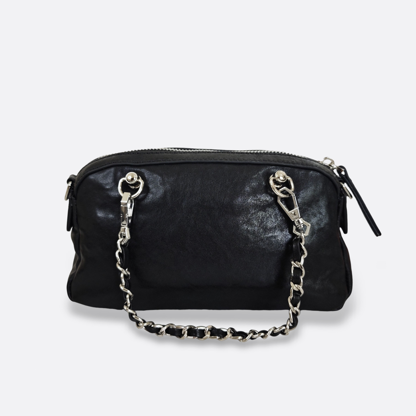 Women's genuine cowhide leather handbag Loaf design