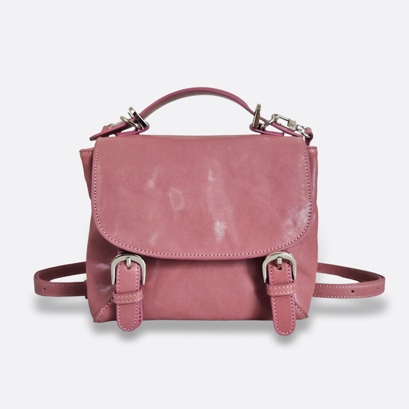 Women's genuine cowhide leather 3 way handbag/backpack Mini Torba design