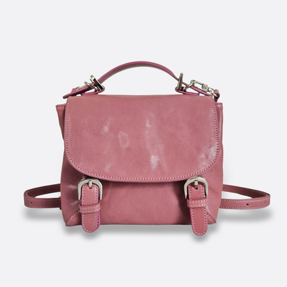 Women's genuine cowhide leather 3 way handbag/backpack Mini Torba design