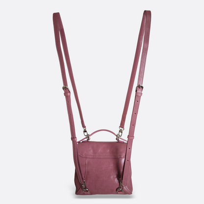 Women's genuine cowhide leather 3 way handbag/backpack Mini Torba design