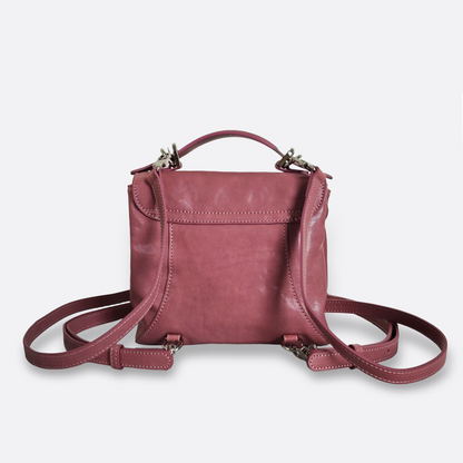 Women's genuine cowhide leather 3 way handbag/backpack Mini Torba design