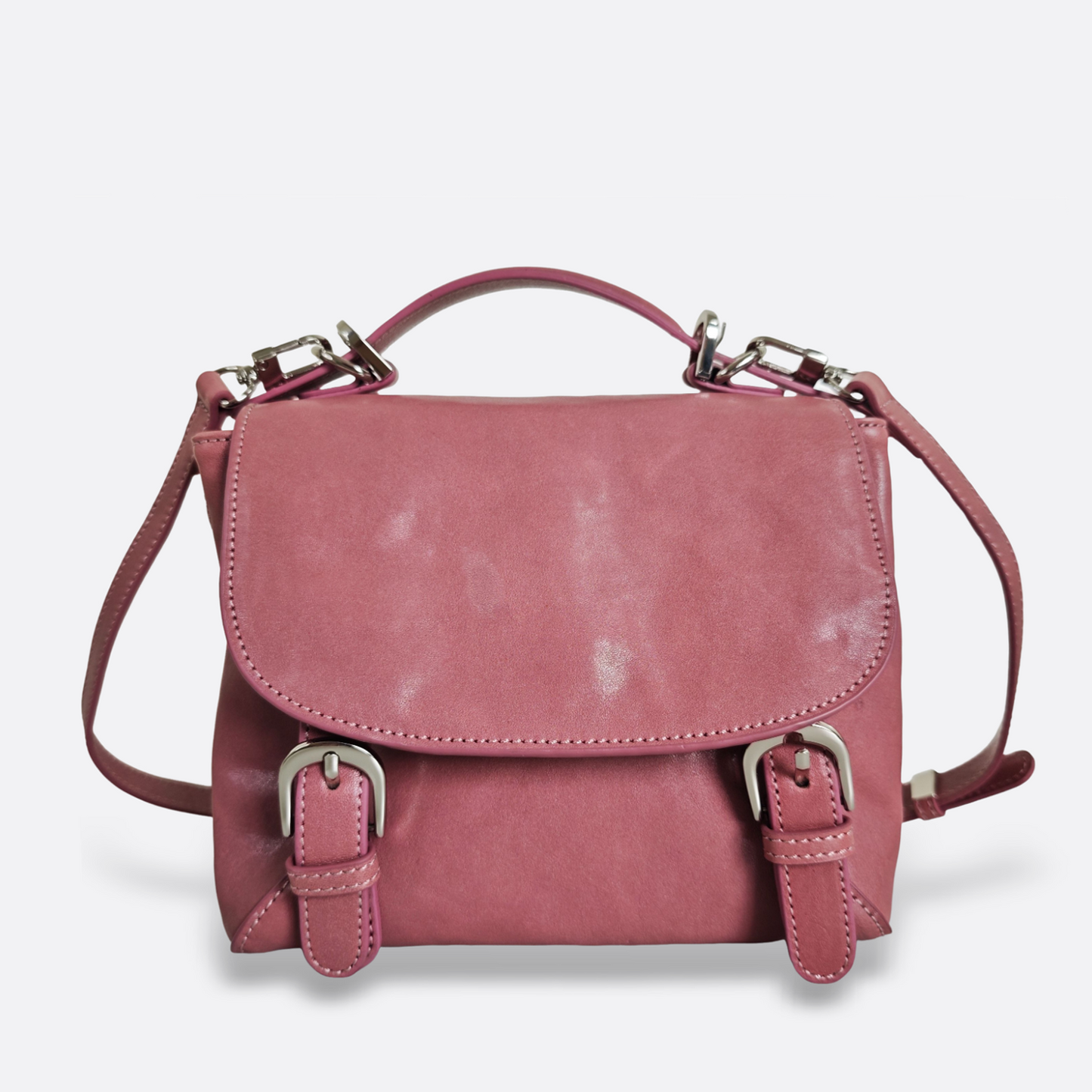 Women's genuine cowhide leather 3 way handbag/backpack Mini Torba design