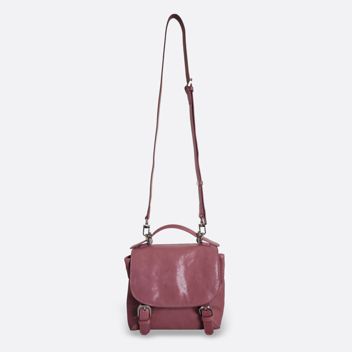 Women's genuine cowhide leather 3 way handbag/backpack Mini Torba design