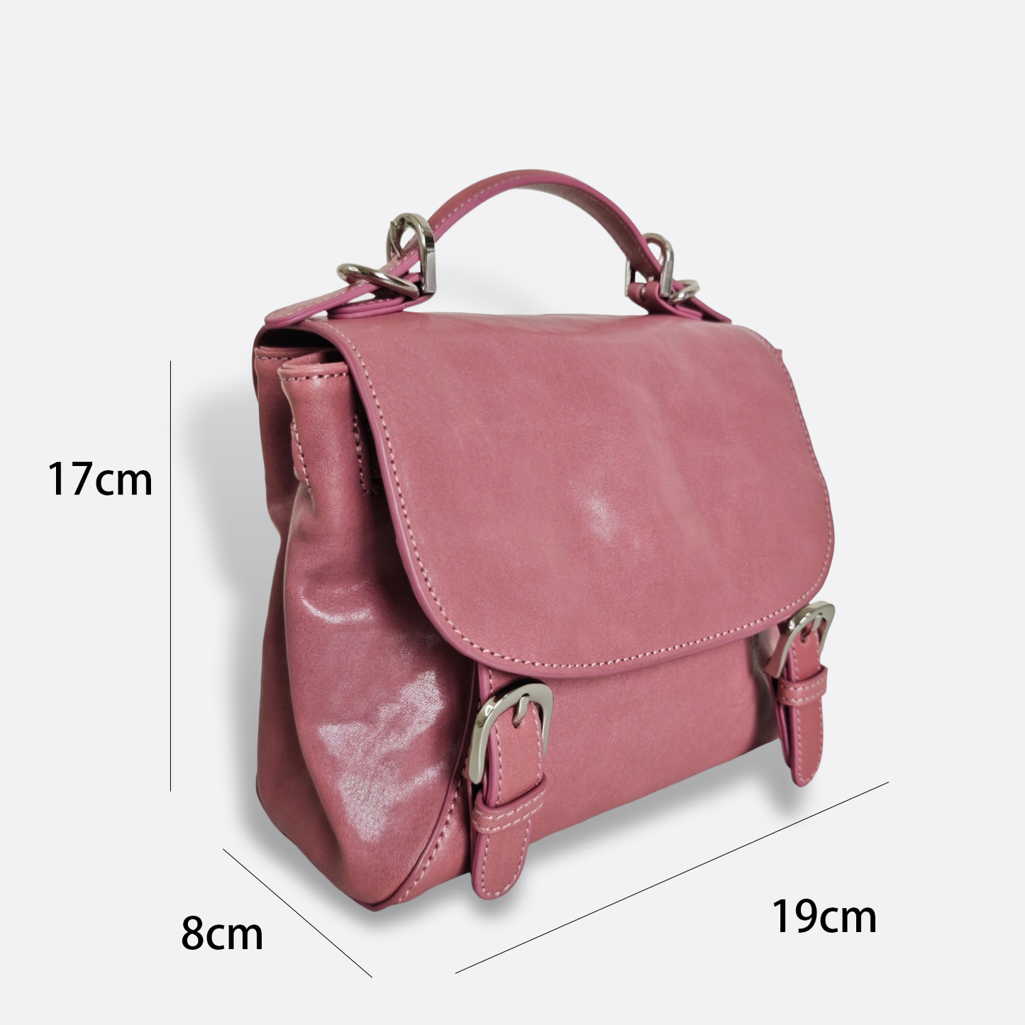 Women's genuine cowhide leather 3 way handbag/backpack Mini Torba design