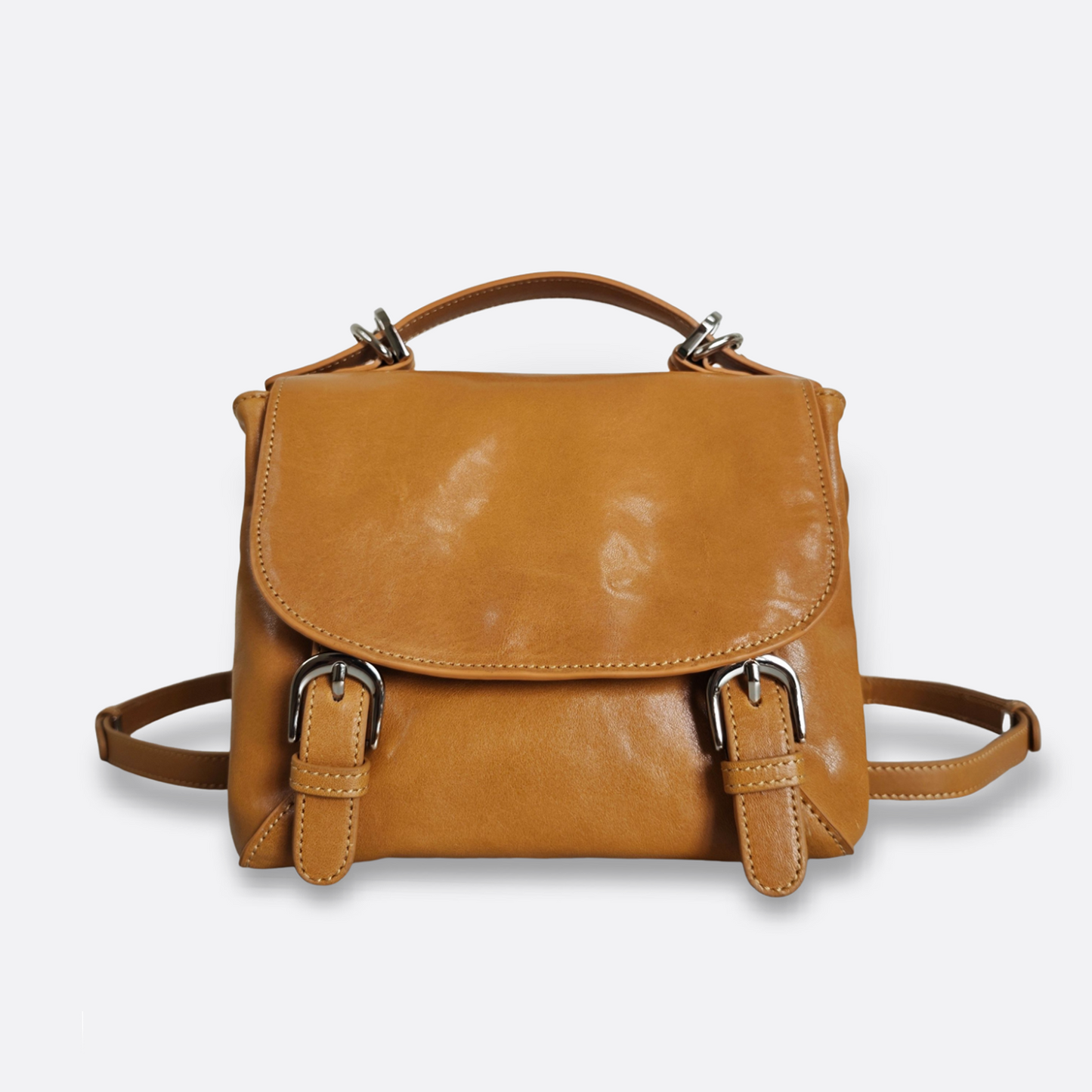 Women's genuine cowhide leather 3 way handbag/backpack Mini Torba design