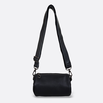 Unisex genuine cowhide leather barrel bag Cylinder design