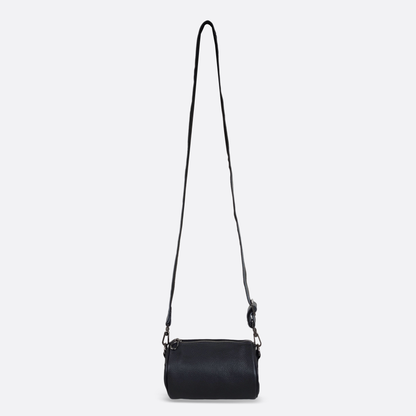 Unisex genuine cowhide leather barrel bag Cylinder design