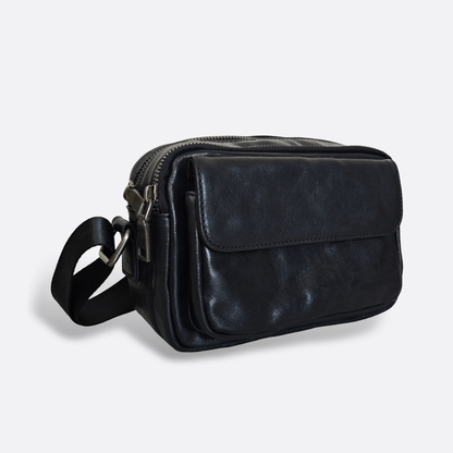 Unisex genuine cowhide leather sling bag Poches messenger v2 design