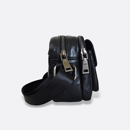 Unisex genuine cowhide leather sling bag Poches messenger v2 design