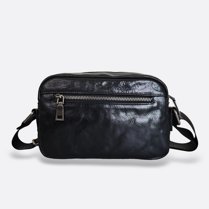 Unisex genuine cowhide leather sling bag Poches messenger v2 design