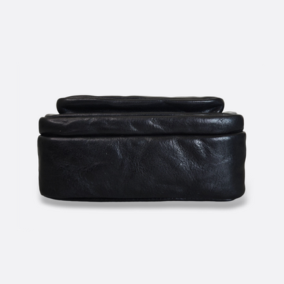 Unisex genuine cowhide leather sling bag Poches messenger v2 design