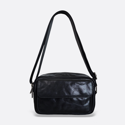 Unisex genuine cowhide leather sling bag Poches messenger v2 design