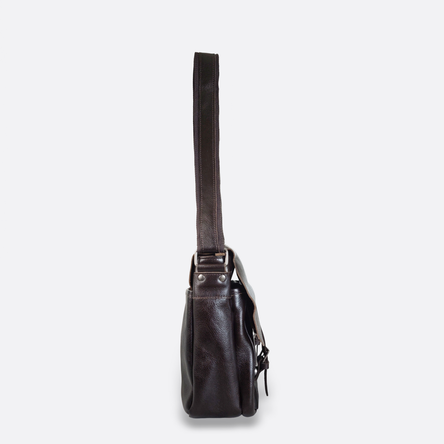 Unisex genuine cowhide leather sling bag Torba messenger V2 design