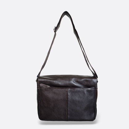Unisex genuine cowhide leather sling bag Torba messenger V2 design