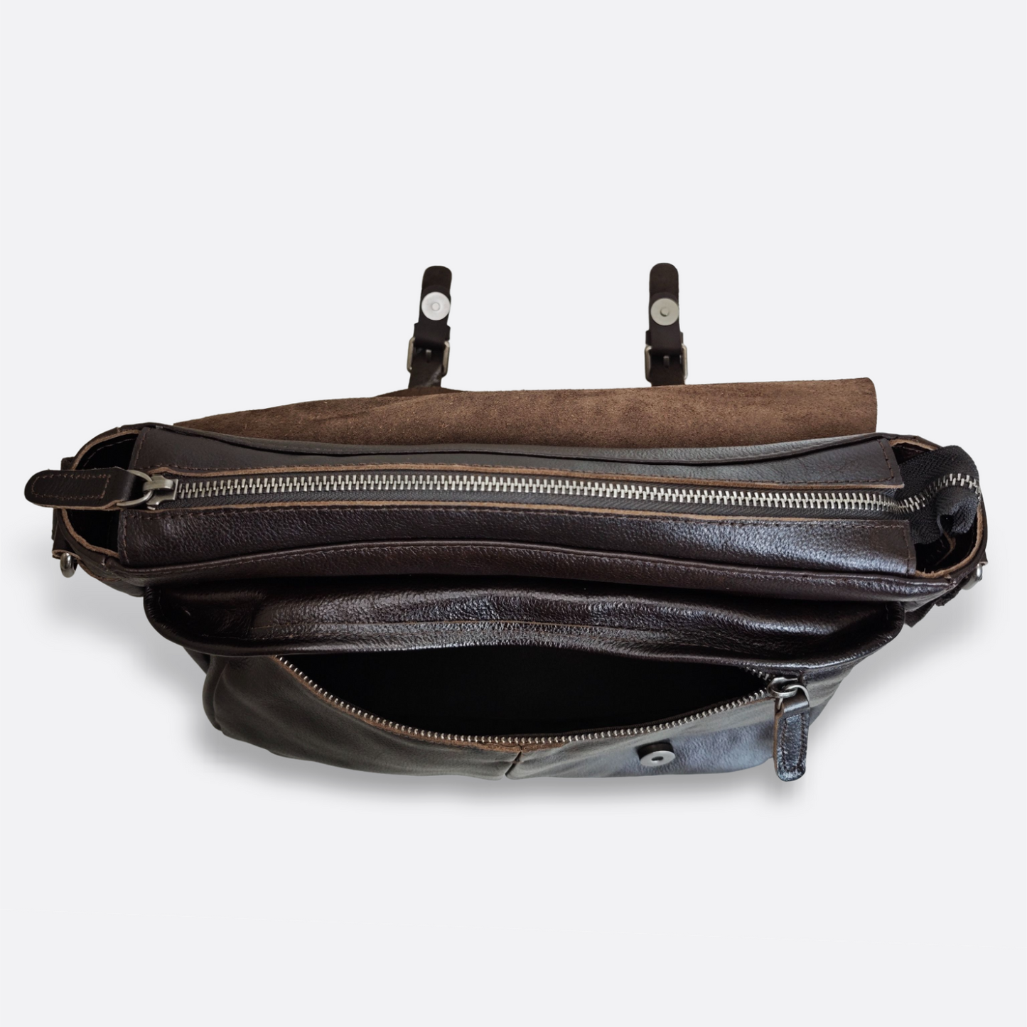 Unisex genuine cowhide leather sling bag Torba messenger V2 design