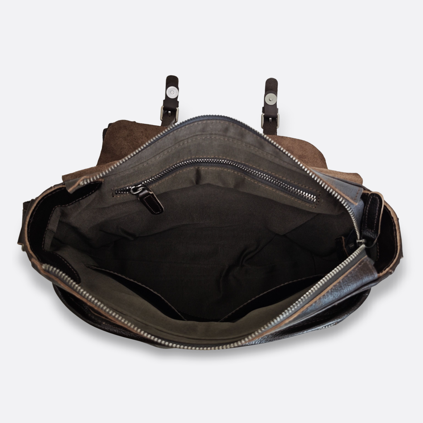 Unisex genuine cowhide leather sling bag Torba messenger V2 design