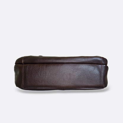 Unisex genuine cowhide leather sling bag Torba messenger V2 design
