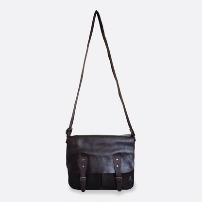 Unisex genuine cowhide leather sling bag Torba messenger V2 design