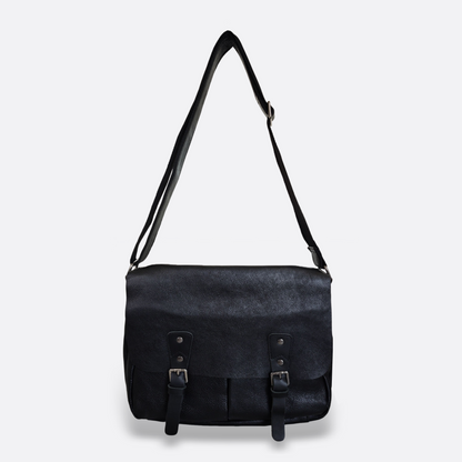 Unisex genuine cowhide leather sling bag Torba messenger V2 design